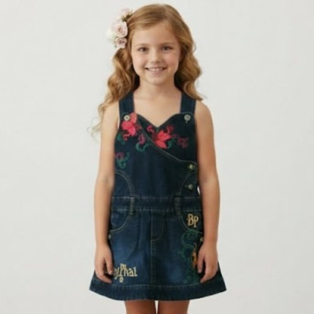 Y2K Baby Phat mini jumper denim jean dress SIZE M